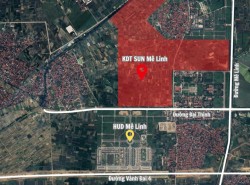 Toàn cảnh khu đất rộng hơn 200 ha sẽ được Sun Group đầu tư gần 15.000 tỷ làm khu đô thị cao cấp ở Hà Nội