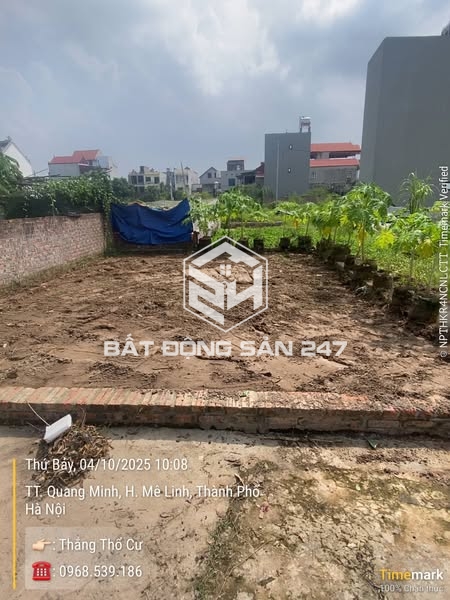BÁN ĐẤT TT Quang Minh,MÊ LINH,52m² (full thổ cư) Ô TÔ VÀO TẬN ĐẤT