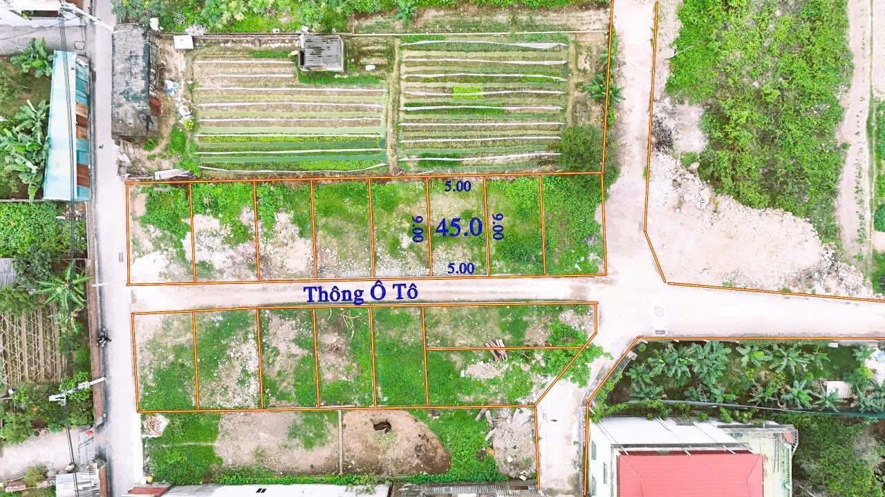 BÁN ĐẤT BÌA LÀNG BẾN TRUNG BẮC HỒNG 45M GIÁ 3,1 TỶ ĐƯỜNG THÔNG Ô TÔ