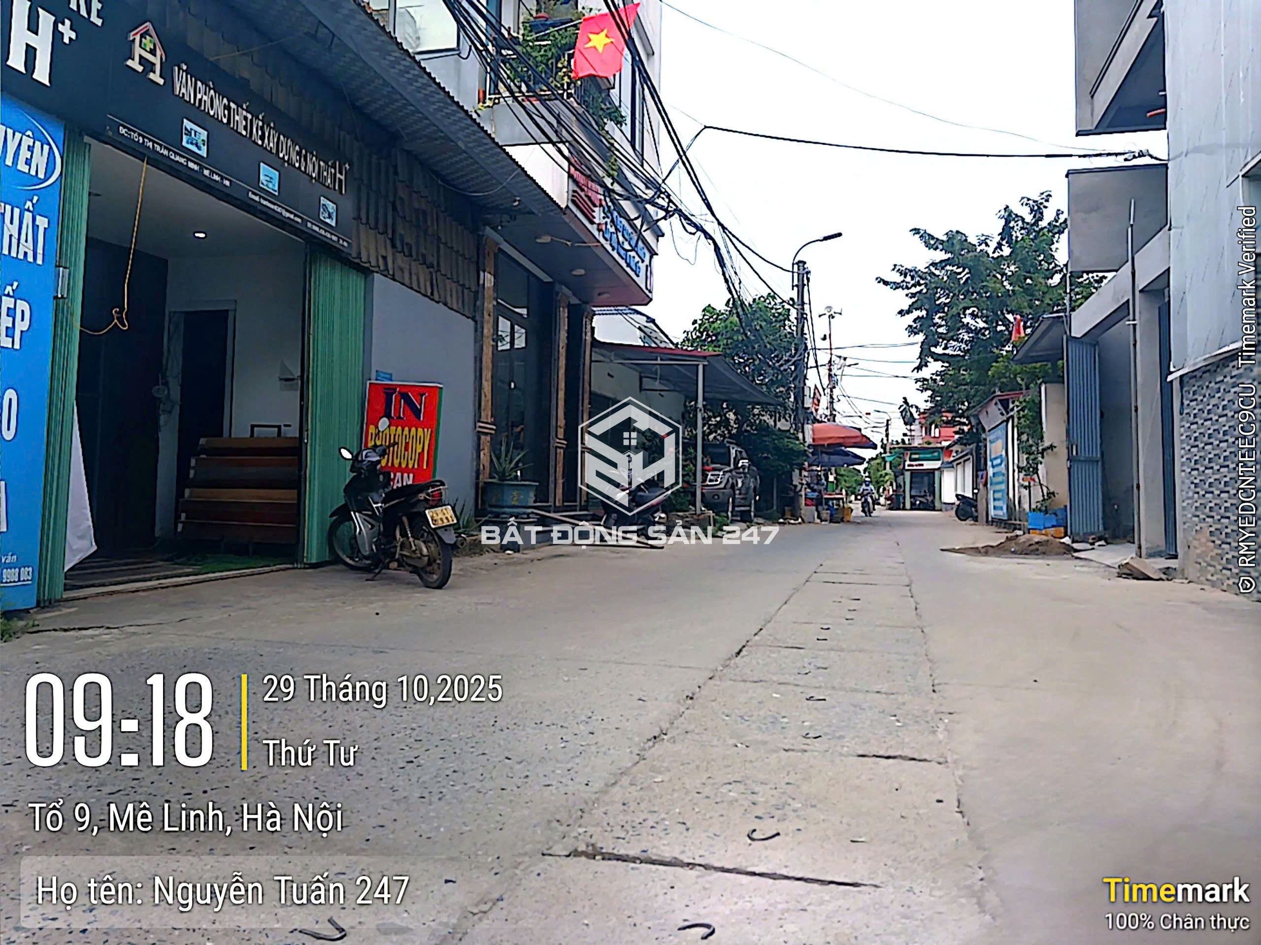 118,8m² ĐẤT KINH DOANH TRỤC CHÍNH TDP Số 9 TT. Quang Minh, Mê Linh (Xã Quang Minh)