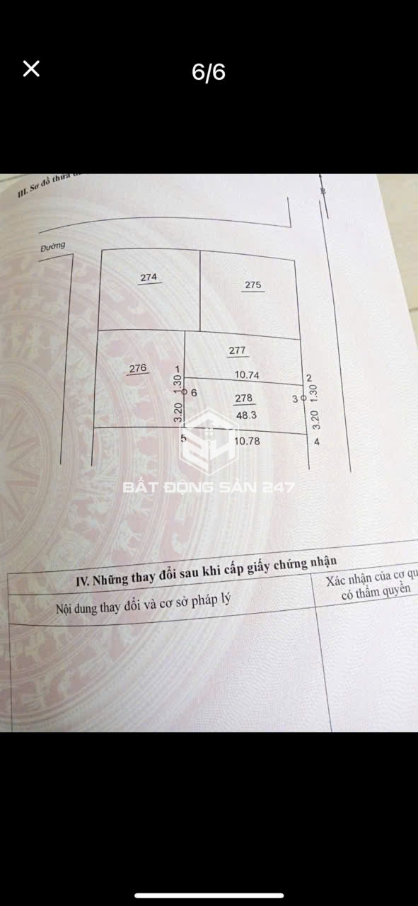 Bán 48,3m2 thị trấn Quang Minh - Mê Linh